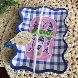 SARDINES Appetizer Melamine Plates s/4